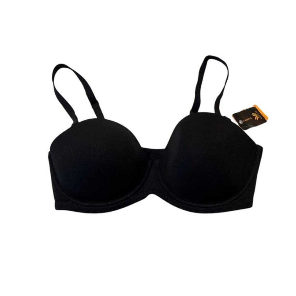 Wacoal Strapless Convertible Bra 854119 Black 38DD NWT